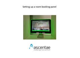 Setting Up A Room Booking Panel