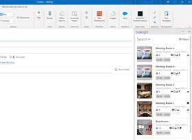 Booking a room with GoBright Outlook plugin