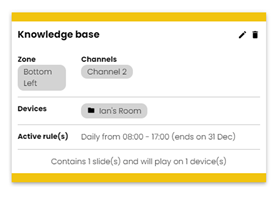 GoBright View - Scheduling media